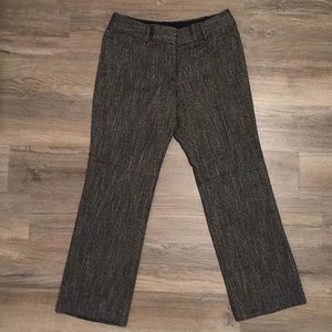 LOFT- black & white Julie 6 petite tweed ish pants